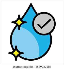 Clean Water Icon Element For Design