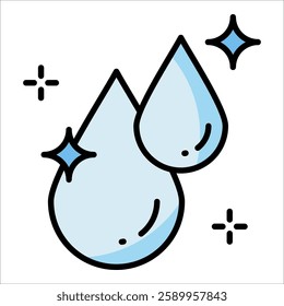 Clean Water Icon Element For Design