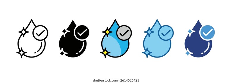 Clean Water Icon Element For Design