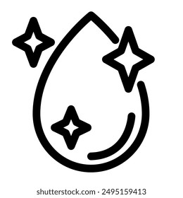 Clean water icon symbol - Clean water filtration or water which cleans something vector illustration