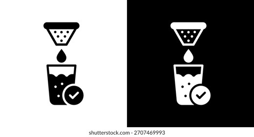 Icono de agua limpia Ilustración vectorial. Diseño De Estilo Plano Creado Para Una Flexibilidad Creativa En Versiones Claras Y Oscuras.