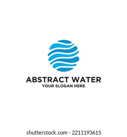 Plantilla de diseño de logotipo de agua limpia