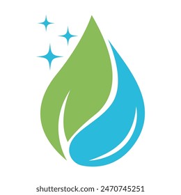 Design-Vorlage des Reinwasser-Logos