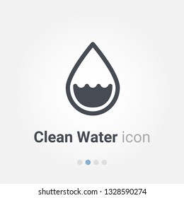 Clean Water vector icon