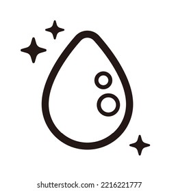Clean water  vector icon illustration