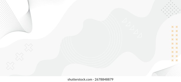 Fondo blanco ondulado limpio de la ilustración plana, perfecto para la marca minimalista y los gráficos del Web.