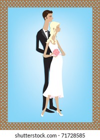 A clean wedding design, perfect for invitations.
