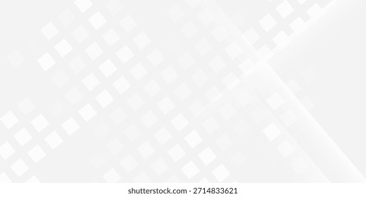 Plano de fundo abstrato branco limpo para banner, brochura ou cartão de visita com padrão de formas de gradiente cinza decorativo