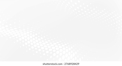 Clean white abstract background with modern hexagonal geometric pattern. Minimal 3D texture design perfect for technology, medical, corporate, or futuristic