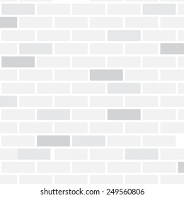 Clean white brick wall background texture design