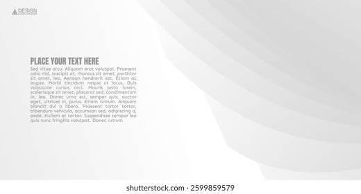 Clean, white graphic with subtle, curved patterns on the right and a text area on the left. 