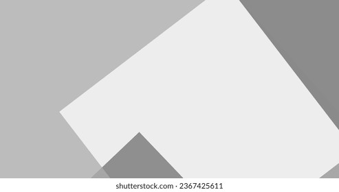 clean white and grey geometric background with copy space area for text