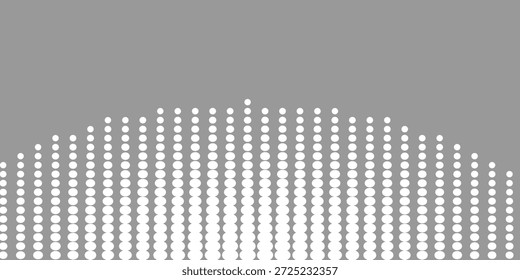 Limpe o padrão de ponto de meio-tom branco no plano de fundo cinza
