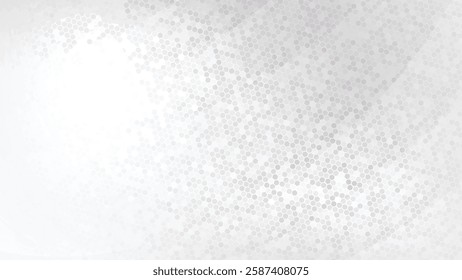  A clean white hexagonal pattern with subtle gradients, perfect for modern and professional designs.