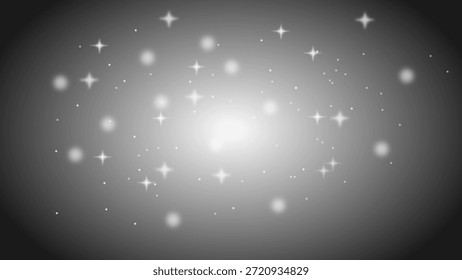 Ein sauberes weißes Objektiv mit einem weichen äußeren Heiligenschein und zarten Lichtglitzern für einen realistischen Lichteffekt.