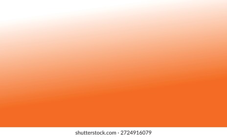 Una superficie blanca limpia que se funde suavemente en un rincón naranja vibrante, ideal para diseños modernos.