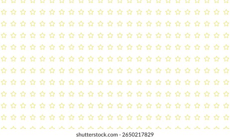 Clean white vector background with subtle yellow star outlines. Perfect for bright, cheerful, and minimalist designs.