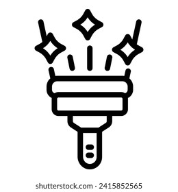Clean window brush icon outline vector. Clean apartment. Kid messy