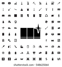 clean window icon illustration isolated vector sign symbol