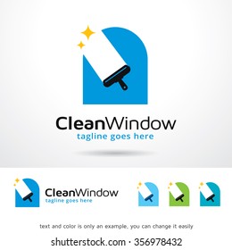 Clean Window Logo Template Design Vector