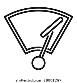 Clean windshield icon outline vector. Car spare. Motor repair