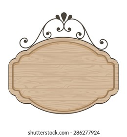 Clean wood sign template
