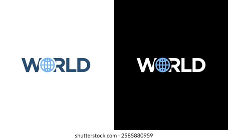 Clean World Icon logo text illustration design template vector element