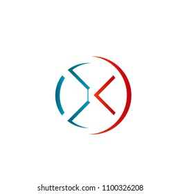 Clean X letter icon logotype sign symbol illustration.creative simple 3d vector isolated on white background