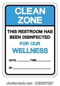 Clean Zone Symbol Sign, Vector Illustration, Isolate On White Background Label. EPS10