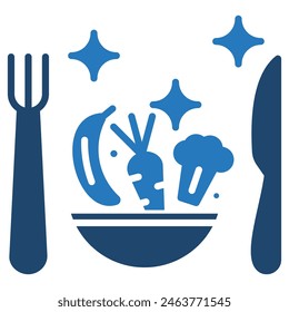 CleanEats icon line vector illustration