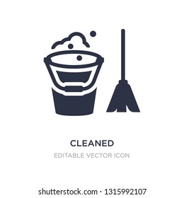 cleaned icon on white background. Simple element illustration from Furniture and household concept. cleaned icon symbol design.