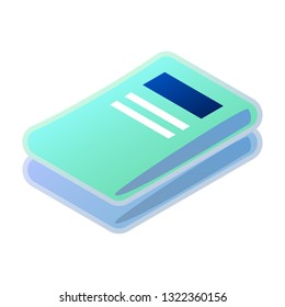 Cleaned laundry clothes icon. Isometric of cleaned laundry clothes vector icon for web design isolated on white background