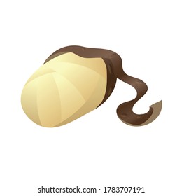 Cleaned potato icon. Cartoon of cleaned potato vector icon for web design isolated on white background