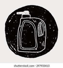 cleaner bottle doodle