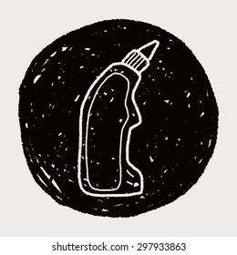 cleaner bottle doodle