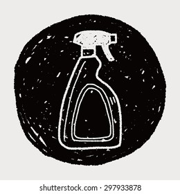 cleaner bottle doodle