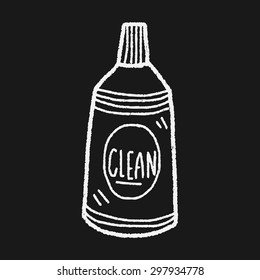 cleaner bottle doodle