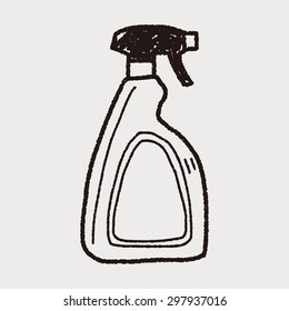 cleaner bottle doodle