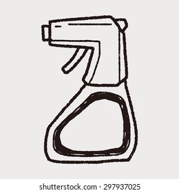 cleaner bottle doodle