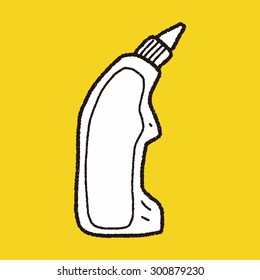cleaner bottle doodle