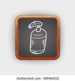 cleaner bottle doodle