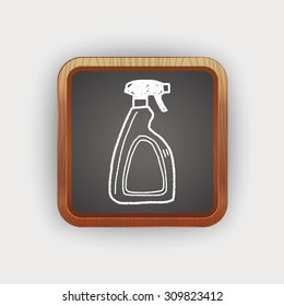 cleaner bottle doodle