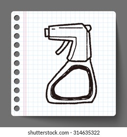 cleaner bottle doodle