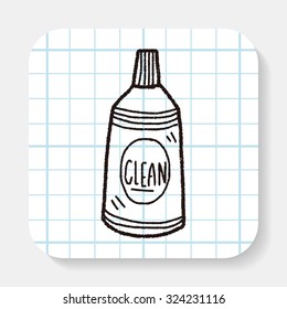 cleaner bottle doodle