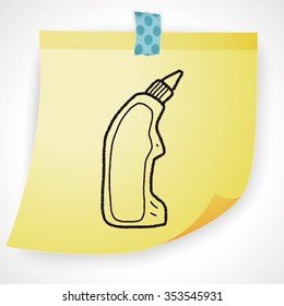 cleaner bottle doodle
