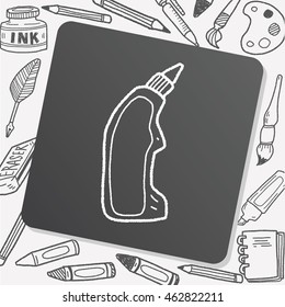 cleaner bottle doodle