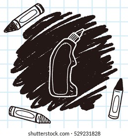 cleaner bottle doodle