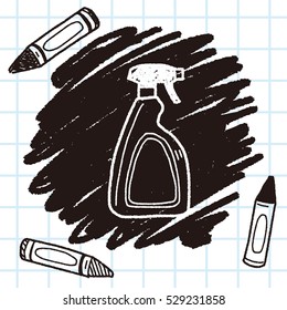 cleaner bottle doodle