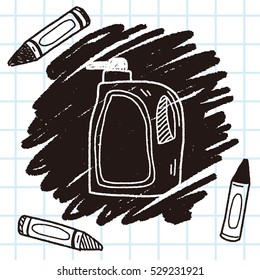 cleaner bottle doodle