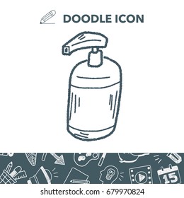 cleaner bottle doodle
